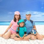 family on a beach
