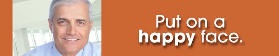 Put on a happy face.
